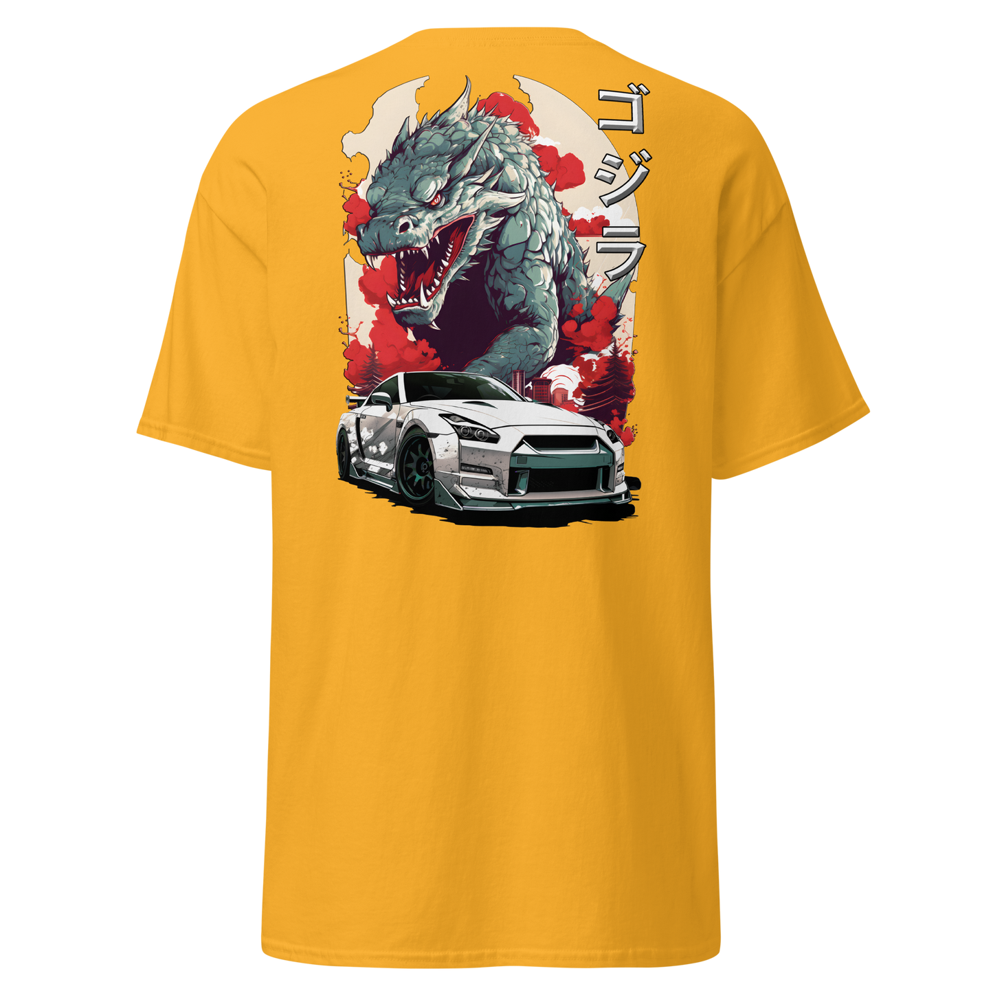 Men's T-Shirt GTR 35 Godzilla ゴジラ