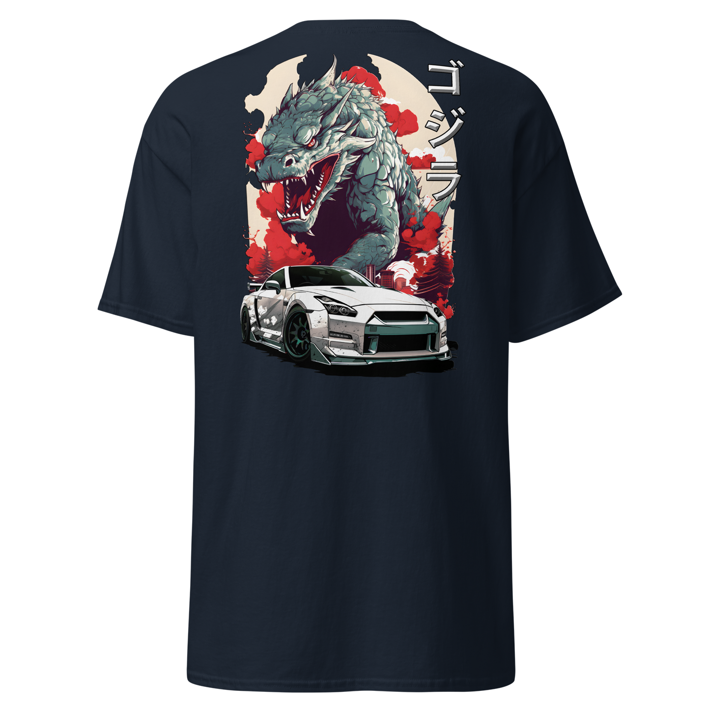 Men's T-Shirt GTR 35 Godzilla ゴジラ