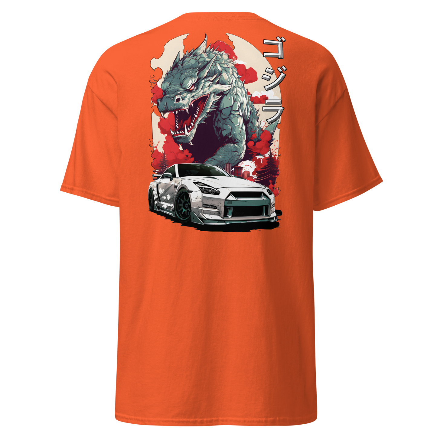 Men's T-Shirt GTR 35 Godzilla ゴジラ