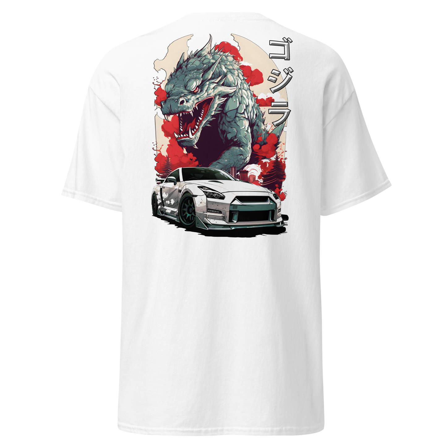 Men's T-Shirt GTR 35 Godzilla ゴジラ